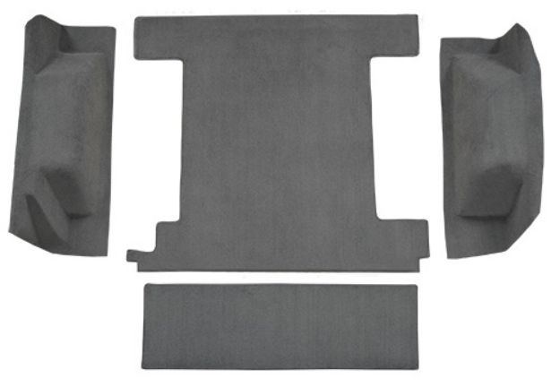 Picture of 1966-1973 Ford Bronco 1 Gas Tank without Tailgate Lock Cargo Area Loop Carpet Flooring 01 Black