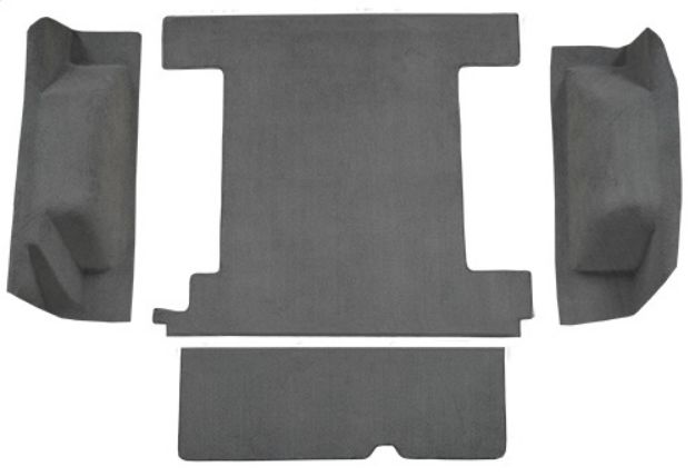 Picture of 1966-1973 Ford Bronco 1 Gas Tank with Tailgate Lock Cargo Area Loop Carpet Flooring 01 Black