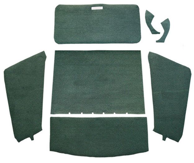 Picture of 1967-1969 Plymouth Barracuda Fastback Cargo Area Loop Carpet Flooring 01 Black