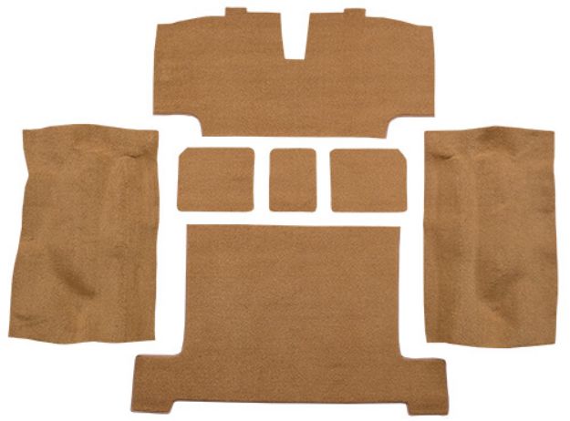Picture of 1968-1970 Chevrolet Corvette Rear with Pad Loop Carpet Flooring 01 Black