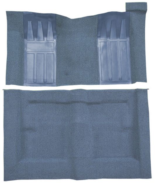 Picture of 1969-1971 Ford Torino GT 2DR Hardtop/Fastback Auto with 2 Medium Blue Inserts Loop Carpet Flooring 01 Black