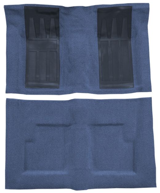 Picture of 1969-1971 Ford Torino GT 2DR Convertible Auto with 2 Medium Blue Inserts Loop Carpet Flooring 01 Black
