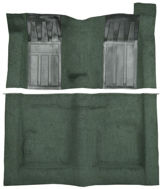 Picture of 1970-1971 Ford Torino GT 2DR Hardtop/Fastback 4spd with 2 Dark Green Inserts Loop Carpet Flooring 01 Black