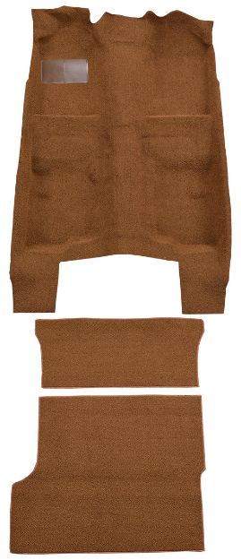 Picture of 1970-1973 American Motors Hornet 4DR Wagon Complete Loop Carpet Flooring 01 Black