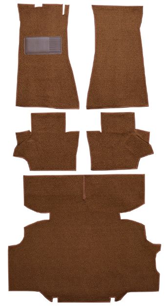 Picture of 1970-1973 Nissan 240Z 5 piece set Loop Carpet Flooring 01 Black