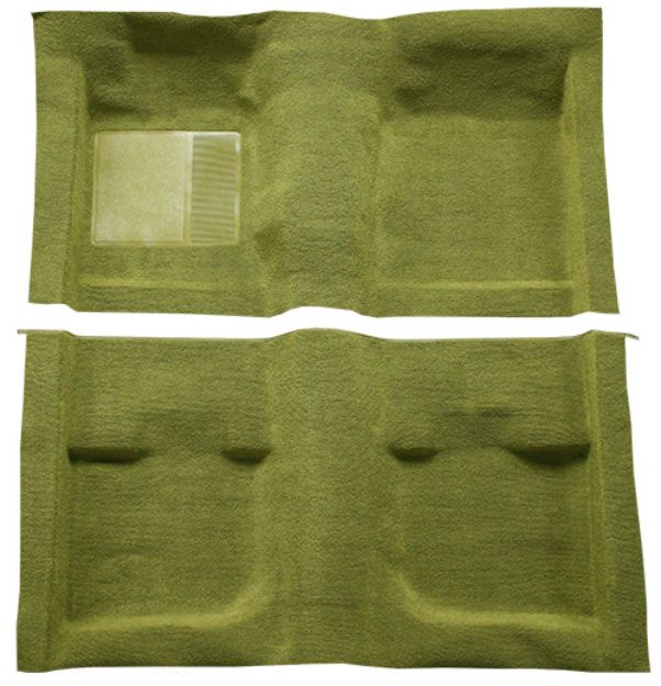 Picture of 1971-1973 Ford Mustang Fastback without Folddowns without Shifter Cut Nylon Carpet Flooring 601 Black