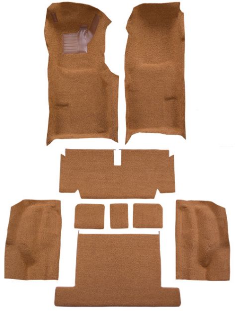 Picture of 1971-1975 Chevrolet Corvette Coupe Auto Complete with Pad Loop Carpet Flooring 01 Black