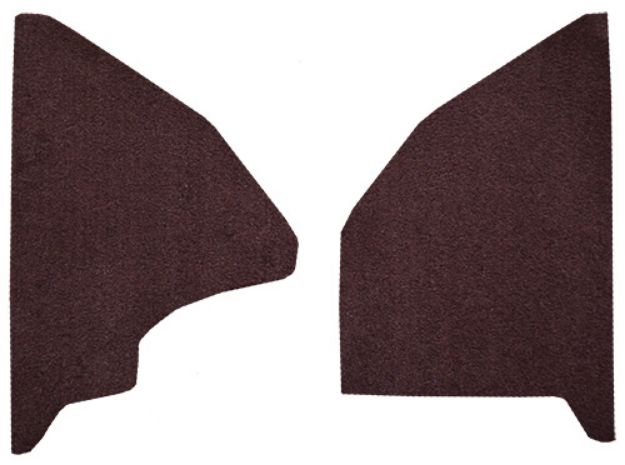 Picture of 1973 Ford F-350 Kick Panel Inserts Loop Mass Carpet Flooring 01 Black
