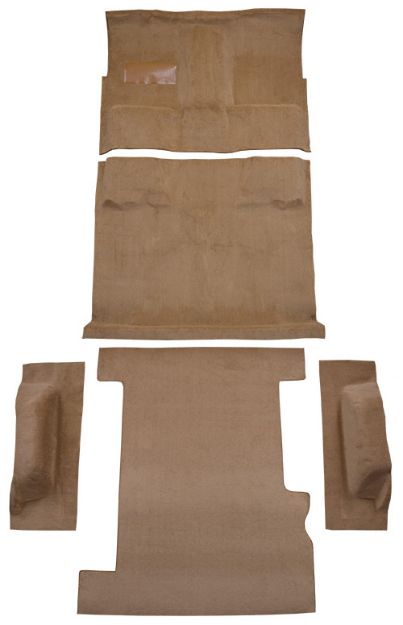 Picture of 1979-1980 GMC K2500 Suburban 4WD Complete Cutpile Carpet Flooring 801 Black