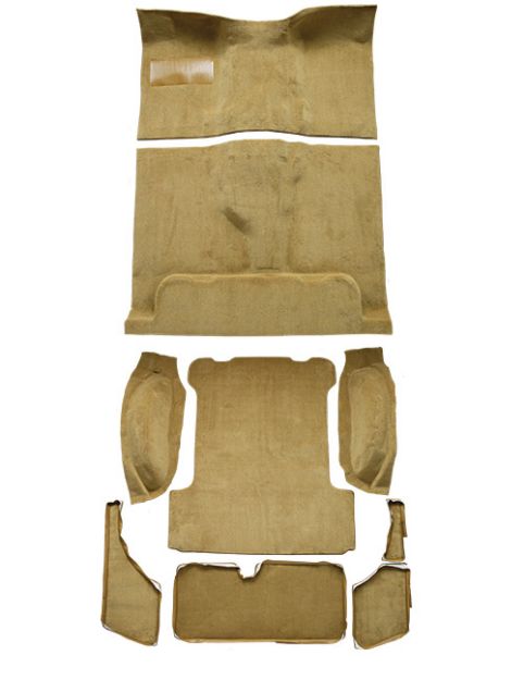 Picture of 1974-1983 Jeep Wagoneer Complete Cutpile Carpet Flooring 801 Black