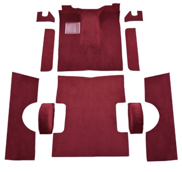 Picture of 1976-1980 International Scout II Traveler 2DR 4WD Complete Cutpile Carpet Flooring 801 Black