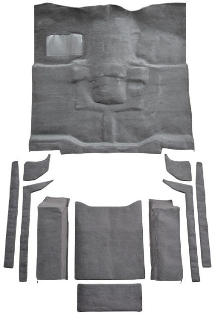 Picture of 1976-1986 Jeep CJ7 Complete Cutpile Mass Carpet Flooring 801 Black