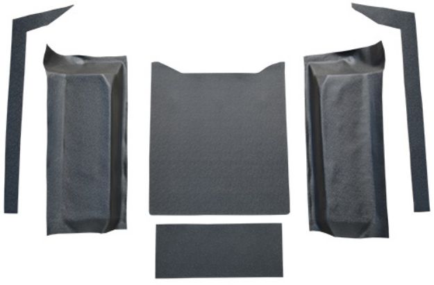 Picture of 1976-1986 Jeep CJ7 Cargo Area Vinyl Carpet Flooring #16 Black