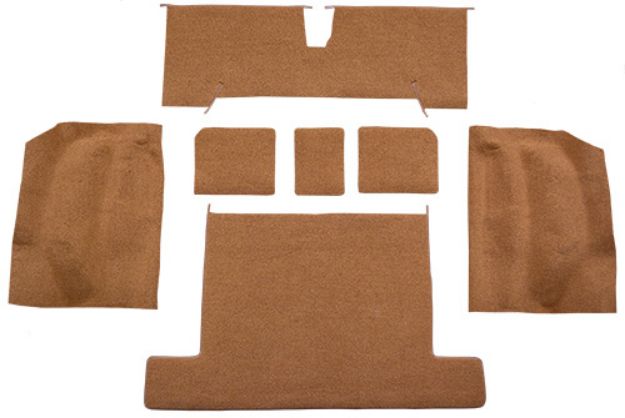 Picture of 1977 Chevrolet Corvette Rear without Pad Cutpile Carpet Flooring 801 Black