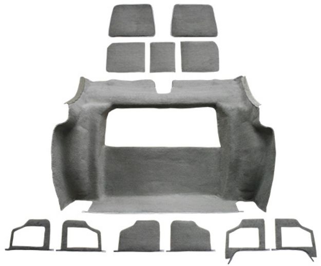 Picture of 1979 Chevrolet Corvette Rear with 3 Compt Doors Cutpile Carpet Flooring 801 Black