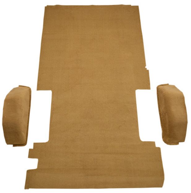 Picture of 1978-1995 Chevrolet G30 Long Van Rear Fits 127 Wheel Base Cargo Area Cutpile Carpet Flooring 801 Black
