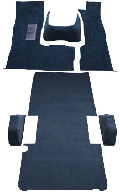 Picture of 1978-1980 Dodge B300 Long ext Van with Engine Cover Fits 127 Wheel Base Complete Cutpile Carpet Flooring 801 Black