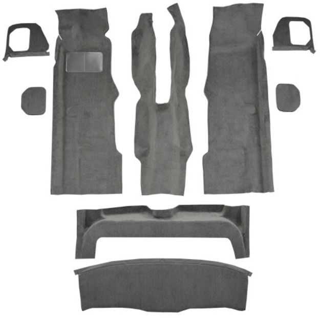 Picture of 1993-1994 BMW 740i 4DR Cutpile Carpet Flooring 801 Black
