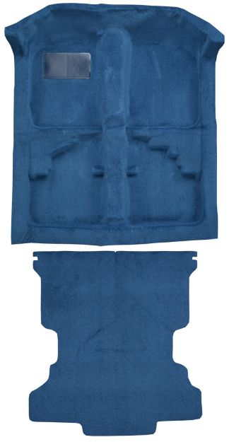 Picture of 1982-1985 Honda Accord 2DR Hatchback Complete Cutpile Carpet Flooring 801 Black