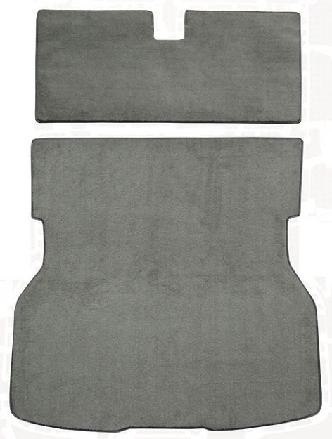 Picture of 1983 Ford Mustang Hatchback Rear Fits Bench Rear Seat Cargo Area Cutpile Carpet Flooring 801 Black