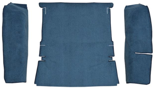 Picture of 1987-1989 Dodge Raider 2DR Cargo Area Cutpile Carpet Flooring 801 Black