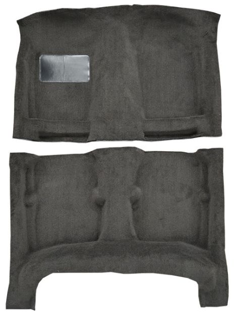 Picture of 1984-1987 Toyota Corolla 4DR Sedan w/o Heat Vents Cutpile Carpet Flooring 801 Black