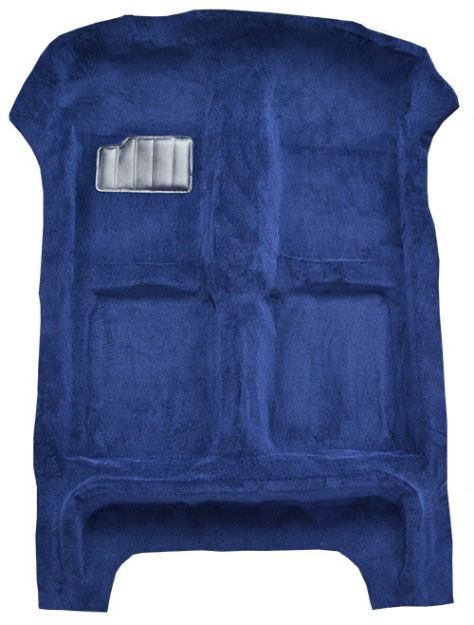 Picture of 1985-1992 Volkswagen Jetta 4DR Cutpile Carpet Flooring 801 Black