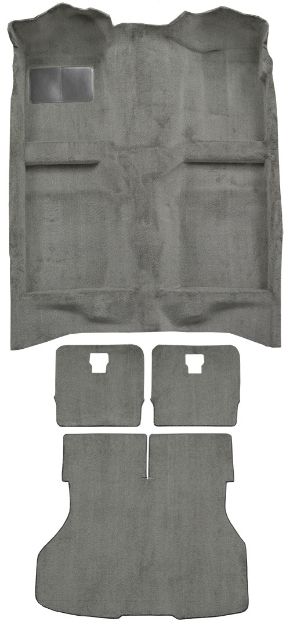 Picture of 1987-1993 Ford Mustang Hatchback Complete Cutpile Carpet Flooring 801 Black