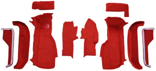 Picture of 1988-1989 Chevrolet Corvette Front Set Cutpile Mass Carpet Flooring 801 Black