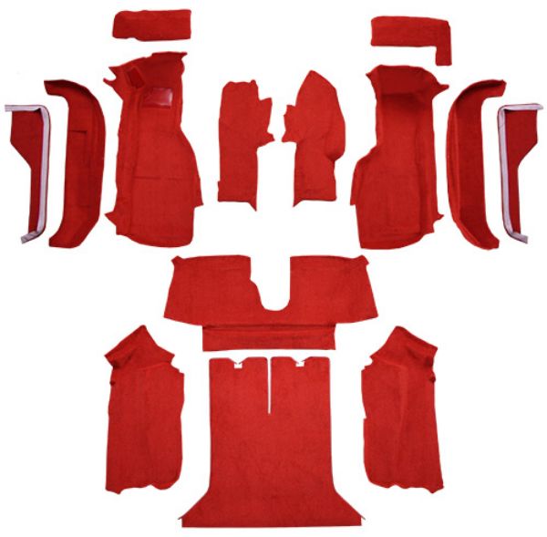 Picture of 1988-1989 Chevrolet Corvette Coupe Complete with Pad Cutpile Carpet Flooring 801 Black