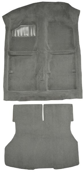 Picture of 1989-1994 Geo Metro 2DR Hatchback with Split Rear Seat Complete Cutpile Carpet Flooring 801 Black