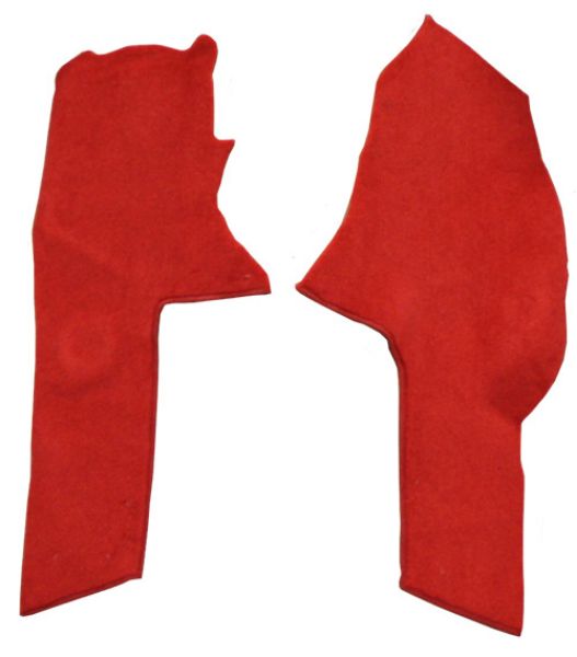 Picture of 1990-1993 Chevrolet Corvette Console Strip 2pc Cutpile Carpet Flooring 801 Black