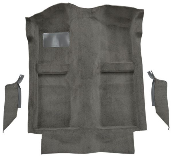 Picture of 1990-1993 Ford Mustang Convertible with Die Cut Quarter Panels Cutpile Carpet Flooring 801 Black