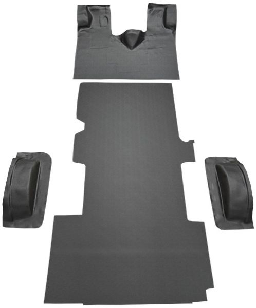 Picture of 1992-1996 Ford E-350 Econoline Ext Fits Gas or Diesel Complete Vinyl Carpet Flooring #16 Black
