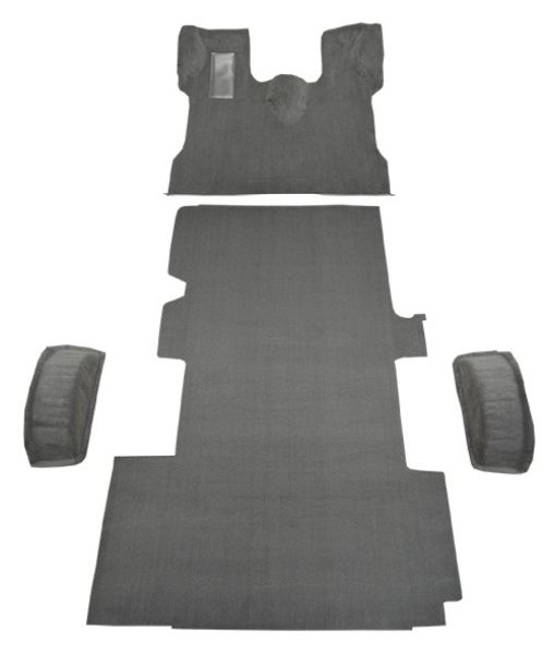 Picture of 1992-1996 Ford E-350 Econoline Ext Fits Gas or Diesel Complete Cutpile Carpet Flooring 801 Black
