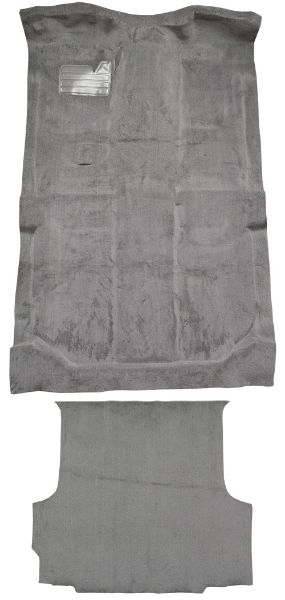 Picture of 1992-1998 GMC K2500 Suburban w/o Heat Vents Complete Cutpile Carpet Flooring 801 Black