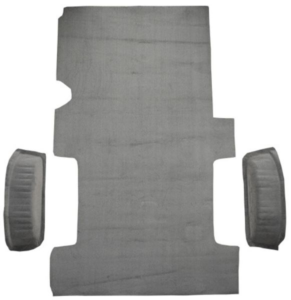 Picture of 1999-2014 Ford E-350 Super Duty Reg Van Fits Gas or Diesel Cargo Area Cutpile Carpet Flooring 801 Black