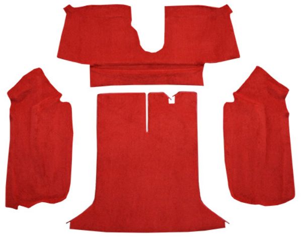 Picture of 1994-1996 Chevrolet Corvette Coupe Rear Cutpile Mass Carpet Flooring 801 Black