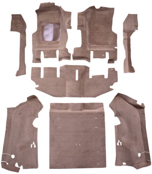 Picture of 1997-2002 Jeep Wrangler Short Console with Rocker Panels Complete Cutpile Carpet Flooring 801 Black