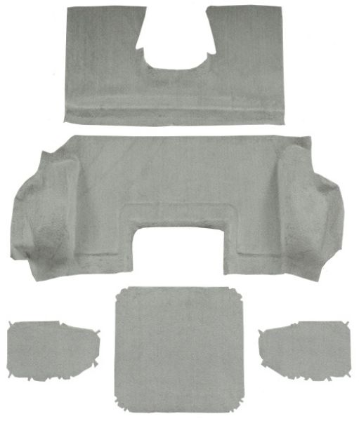 Picture of 1999-2000 Chevrolet Corvette Hardtop Rear Truvette Mass Carpet Flooring T376 Black