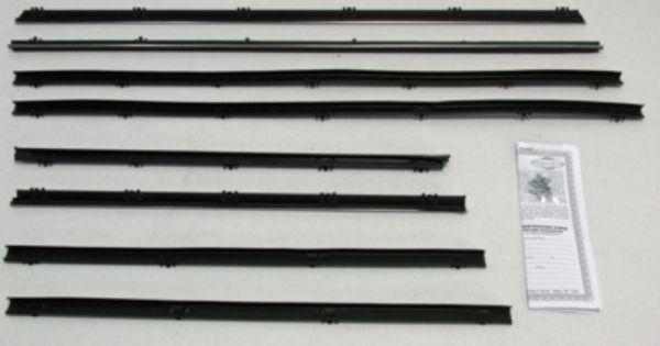 Picture of 1965 Skylark Convertible Authentic Window Felts Whiskers Kit With Buick Special Molding (8pcs)