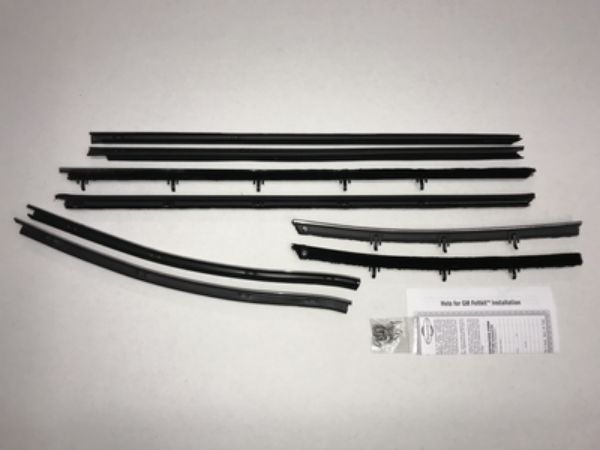 Picture of 1968 Skylark GS Convertible Authentic Window Felts Whiskers Kit With Out Buick Special Molding (8pcs)