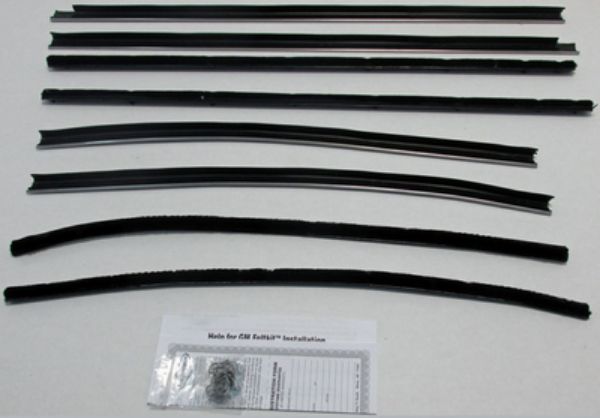 Picture of 1968 Grand Sport 2 Door Sedan California Buick Special Authentic Window Felts Whiskers Kit (8pcs)