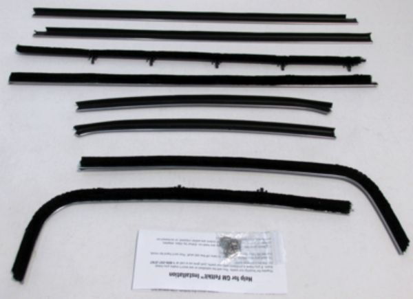 Picture of 1970-72 Skylark 2 Door Sedan Authentic Window Felts Whiskers Kit (8pcs)