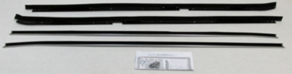 Picture of 1981-88 Regal 2 Door Authentic Window Felts Whiskers Kit With Buick Special Molding (4pcs)
