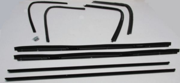 Picture of 1974 Buick Electra 225 2 Door Hardtop Authentic Window Felts Whiskers Kit (8pcs)