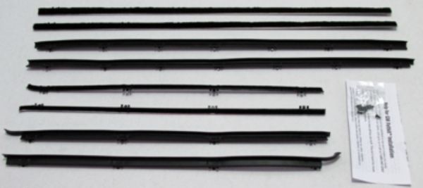 Picture of 1965 Skylark 2 Door Sedan Replacement Window Felts Whiskers Kit (8pcs)