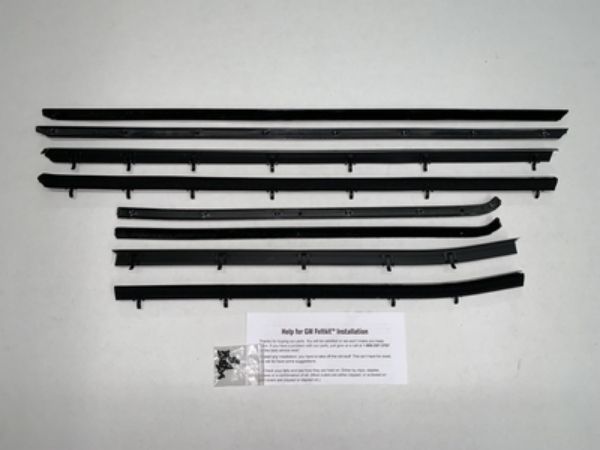 Picture of 1966-67 Skylark Convertible Replacement Window Felts Whiskers Kit (8pcs)