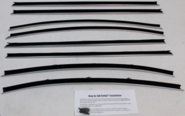 Picture of 1968 Skylark 2 Door Hardtop Replacement Window Felts Whiskers Kit (8pcs)