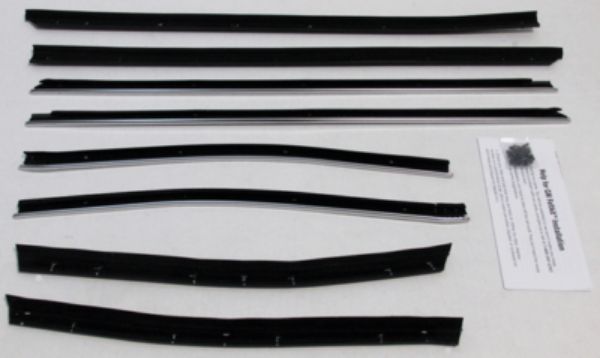 Picture of 1968 Skylark Convertible Replacement Window Felts Whiskers Kit (8pcs)